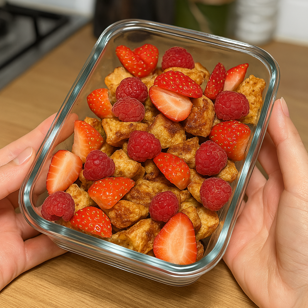 Air Fryer Cinammon Protein French Toast Bites