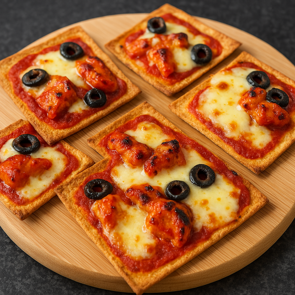Air Fryer Mediterranean Flatbread Pizza