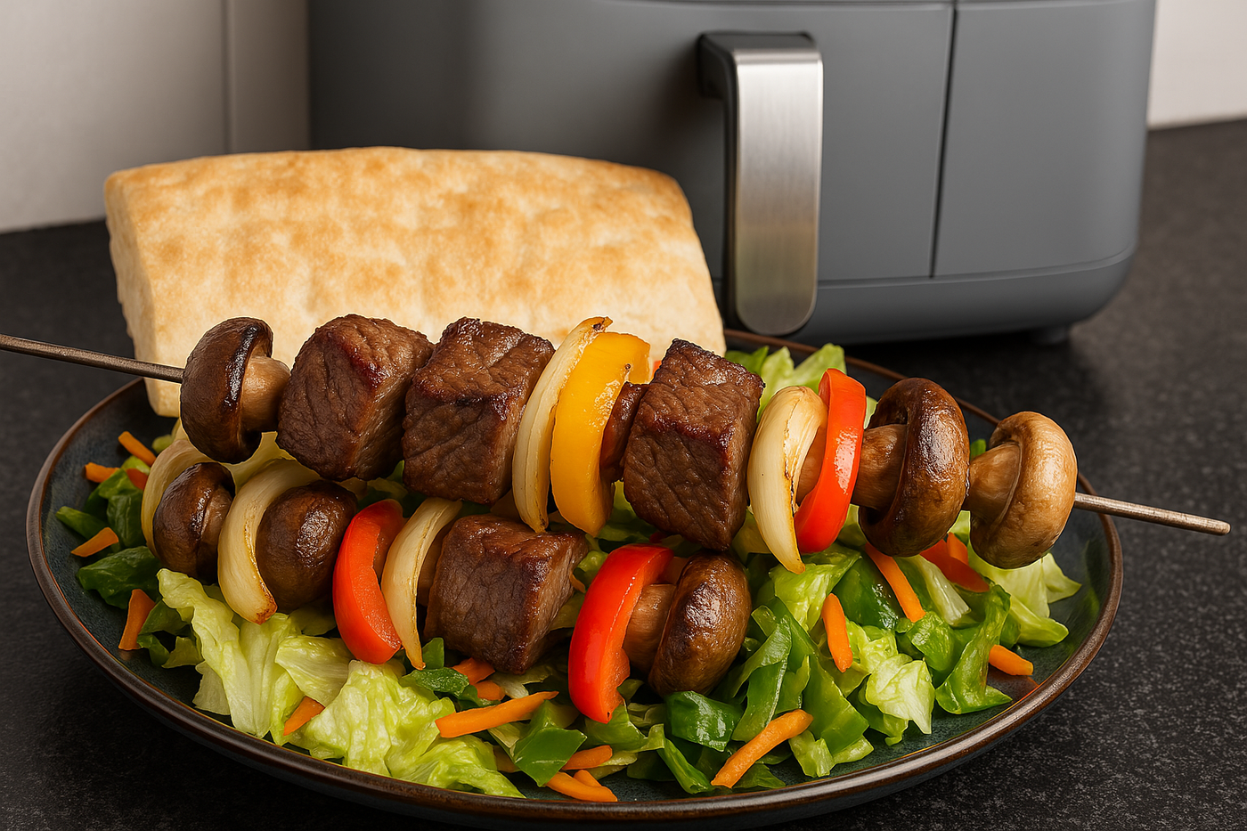 Easy Air Fryer Beef Kabobs