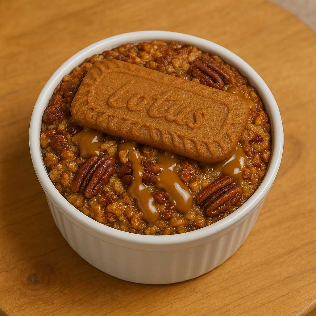 Air Fryer Baked Biscoff Oats