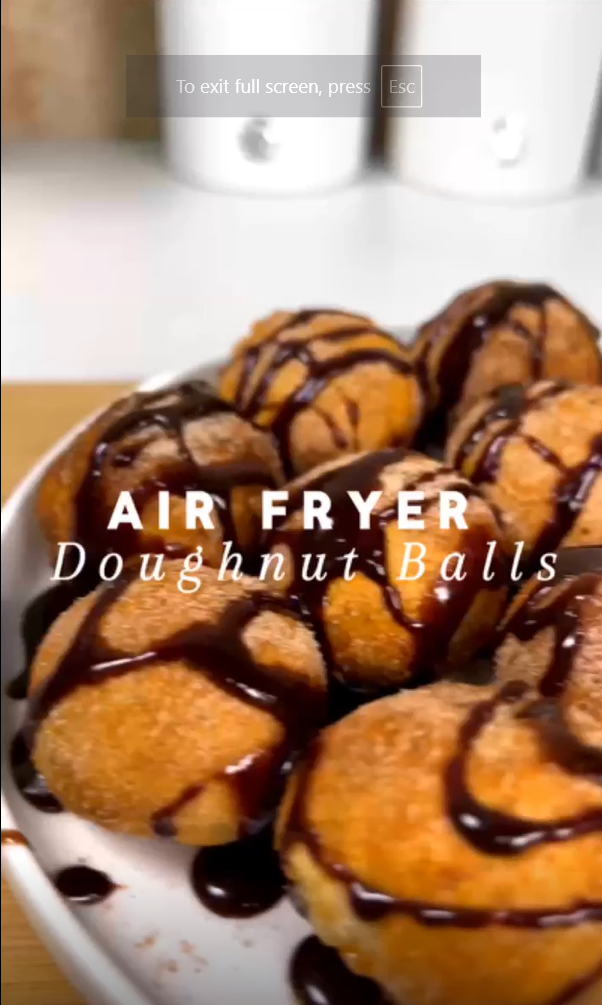 Air fryer 3 ingredient doughballs