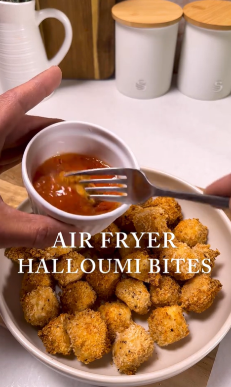 Air Fryer Halloumi Chilli Dorito Bites