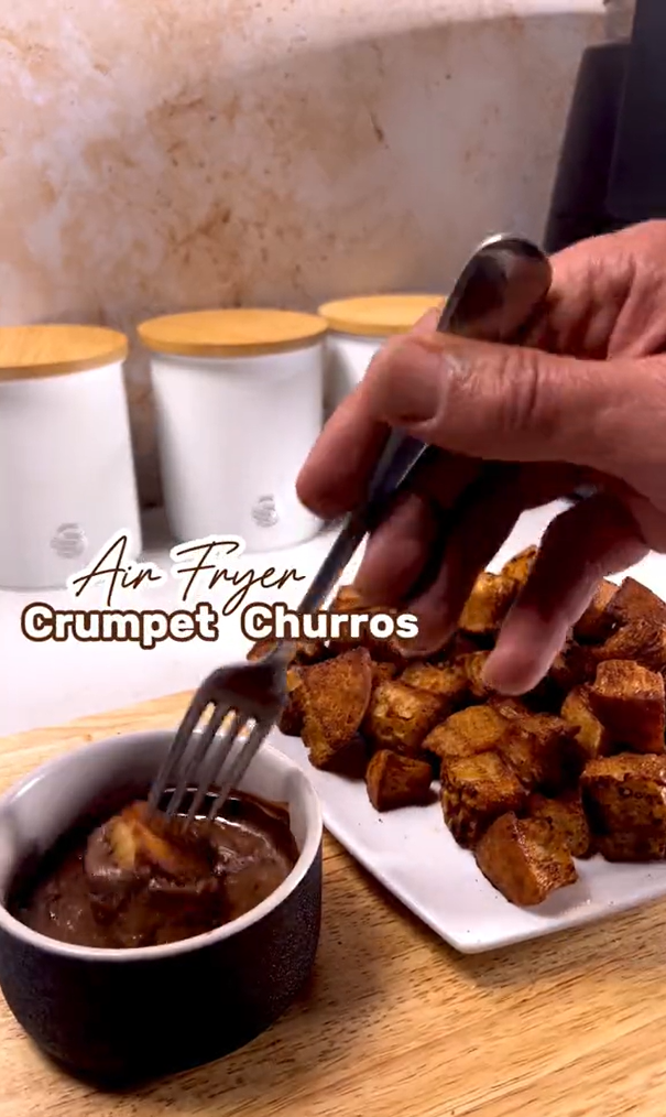 Air Fryer Crumpet Churros