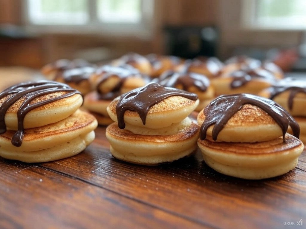 Kinder Stuffed Mini Pancakes