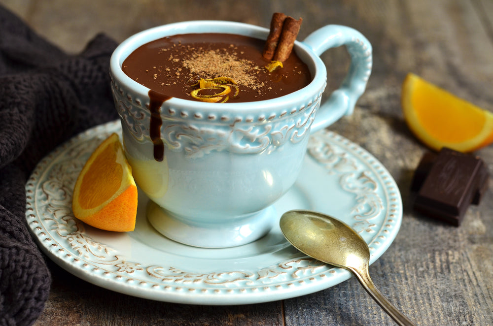 Cointreau Orange Hot Chocolate With Cinnamon Twist